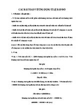 Các bài toán về ứng dụng tỉ lệ bản đồ